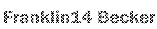 Franklin14 Becker Font Image