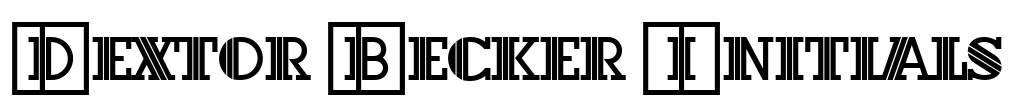 Dextor Becker Initials