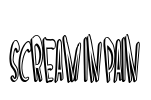 SCREAM IN PAIN Font Image