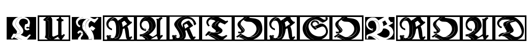 LuFraktorsoBroad Font Image