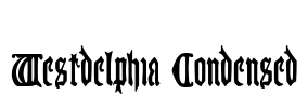 Westdelphia Condensed Font Image