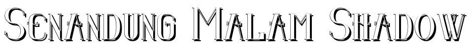 Senandung Malam Shadow Font Image