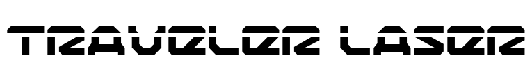 Traveler Laser Font Image