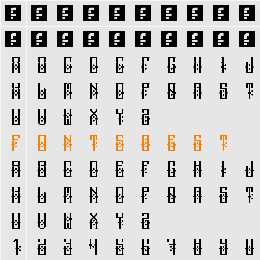 escobard Character Map