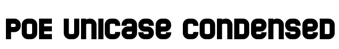 POE Unicase Condensed Font Image