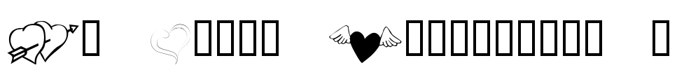 KR Cuori Divertenti 5 Font Image