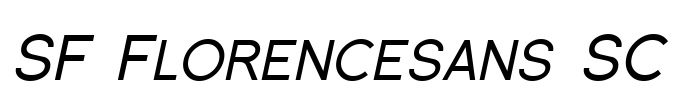 SF Florencesans SC Font Image