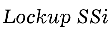 Lockup SSi Font Image