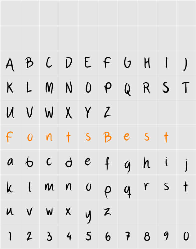 FP third hand Character Map