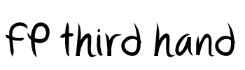 FP third hand Font Image