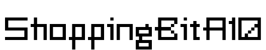ShoppingBitA10 Font Image