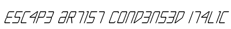 Escape Artist Condensed Italic