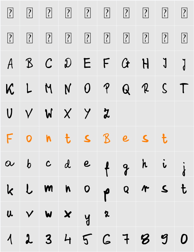 Stanislaw_PersonalUSE Character Map