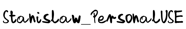 Stanislaw_PersonalUSE Font Image