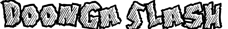 Doonga Slash Font Image