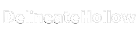 DelineateHollow Font Image