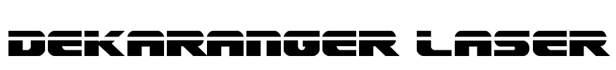 Dekaranger Laser Font Image