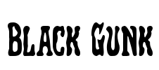Black Gunk Font Image