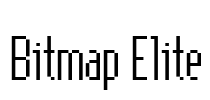 Bitmap Elite Font Image