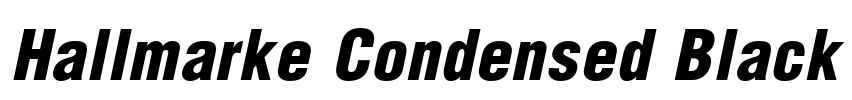 Hallmarke Condensed Black Font Image