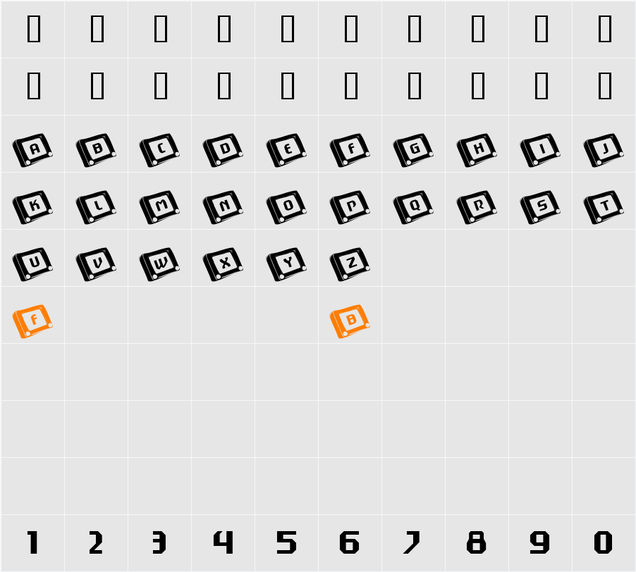 101! EtchASketch Character Map
