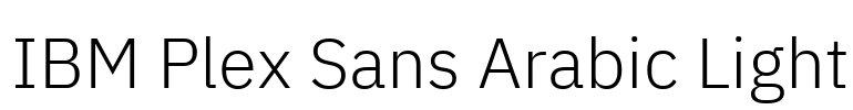 IBM Plex Sans Arabic Light Font Image