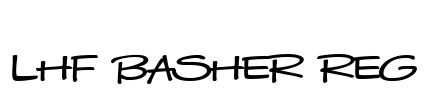 LHF Basher REG Font Image