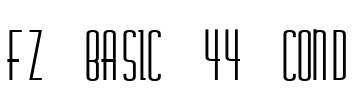 FZ BASIC 44 COND Font Image