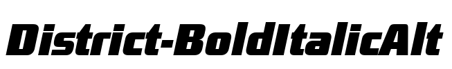 District-BoldItalicAlt