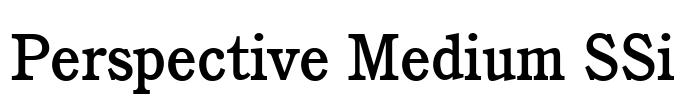 Perspective Medium SSi Font Image