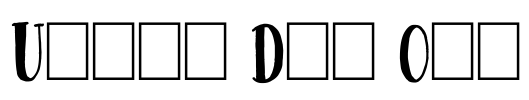 Usual Day One Font Image