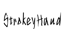 StrokeyHand Font Image