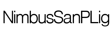 NimbusSanPLig Font Image
