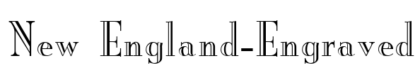 New England-Engraved Font Image