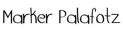 Marker Palafotz Font Image