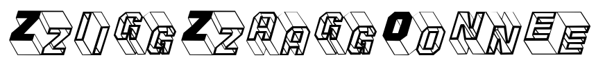 ZigZagOne Font Image