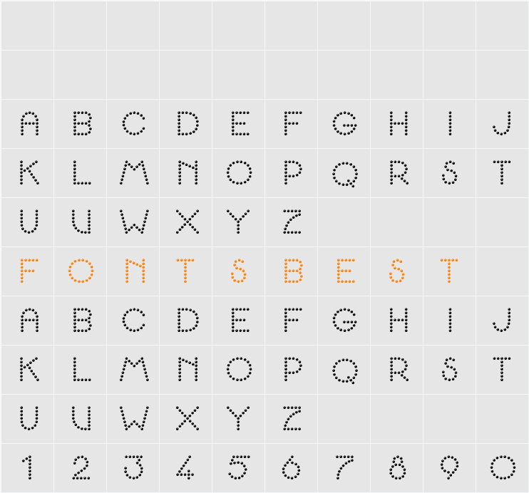 K22 Spotty Face Character Map