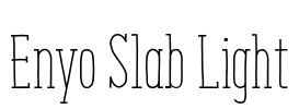 Enyo Slab Light Font Image