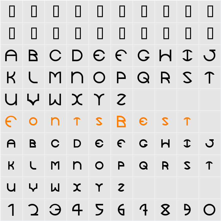JaySetch Character Map