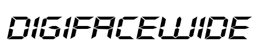 DigifaceWide Font Image