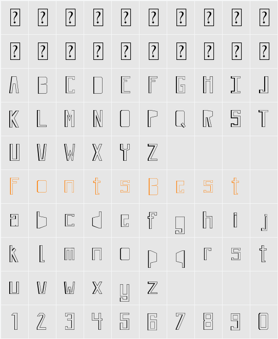 Jeviva Loca Character Map