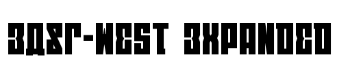 EAST-west Expanded Font Image