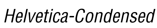 Helvetica-Condensed Font Image
