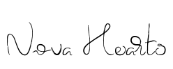Nova Hearts Font Image