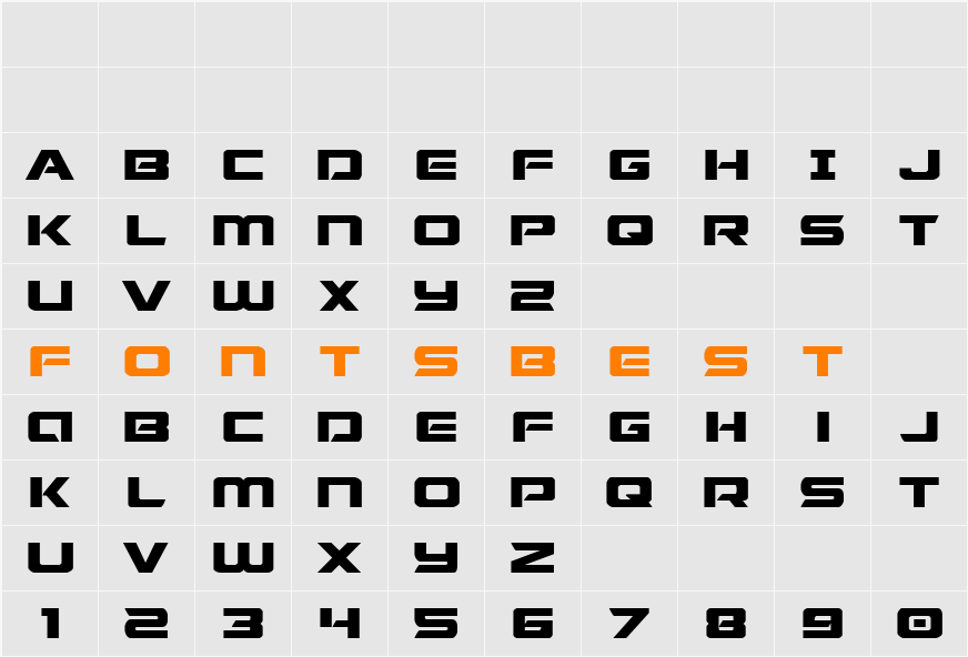Starduster Expanded Character Map