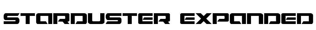 Starduster Expanded Font Image