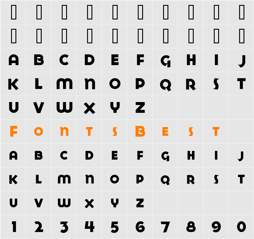 GoyaHeavy Character Map