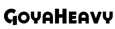 GoyaHeavy Font Image