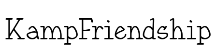 KampFriendship Font Image
