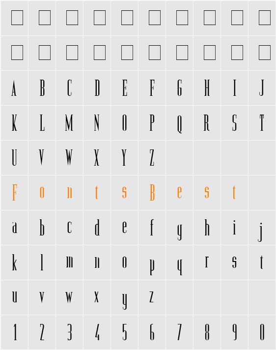 Offbeat Character Map